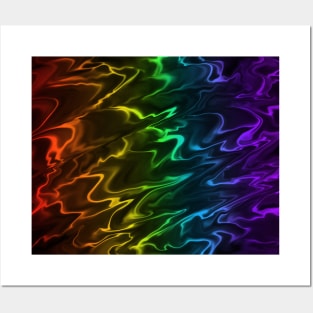 Rainbow liquify Posters and Art